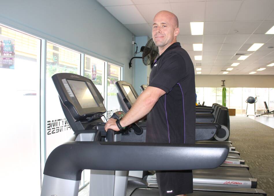 STEPPING UP: Anytime Fitness Capalaba manager Ryan Moore is calling for support for the 24-hour treadmill challenge from 6pm on July 28. Photo: Cheryl Goodenough