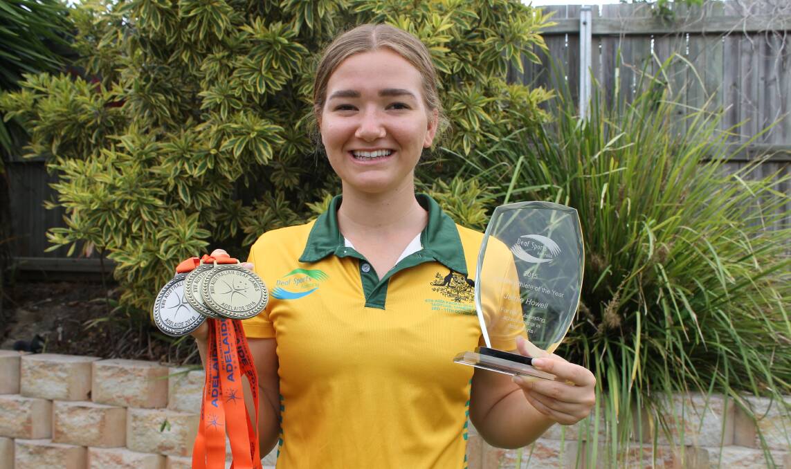 Achiever: Jamie Howell of Redland Bay was named Deaf Sports Australia's Female Athlete of the Year. Photo: Cheryl Goodenough