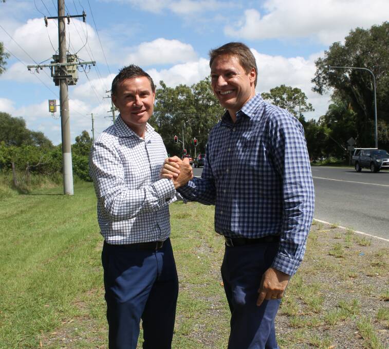 JOINT FUNDS: MPs Andrew Laming and Ross Vasta worked together to push for $10 million of federal funding for the upgrade. Photo: Cheryl Goodenough