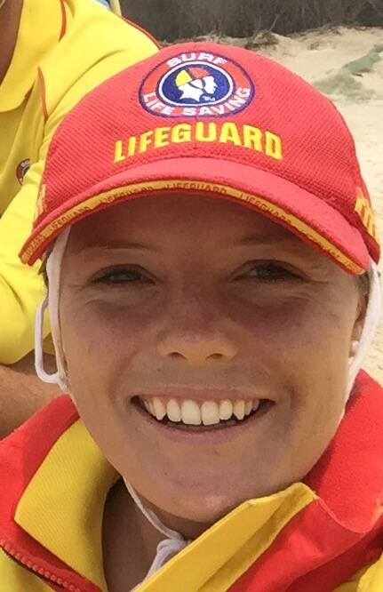 LIFESAVER: Point Lookout Surf Life Saving Club member Kimberley Rase, who was involved in Saturday's rescue, with Gemma Price. Photo: Supplied