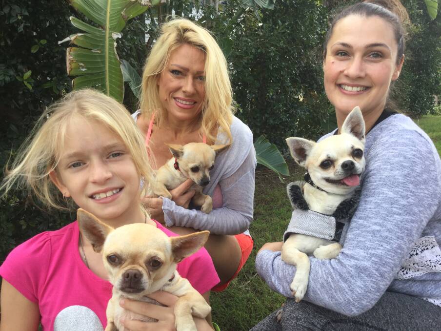 READY TO WALK: Arnaliese and Taleisha Stevens are ready to join in the Million Paws Walk for the RSPCA on Sunday.