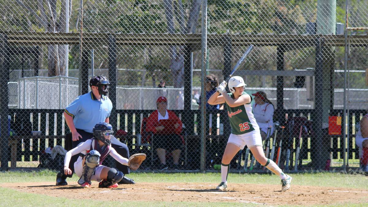 IN ACTION: Softballers in action at Redlands Softball Association in Ormiston. Softball Queensland is holding clinics for juniors to try their hand at the game. Photo: Cheryl Goodenough