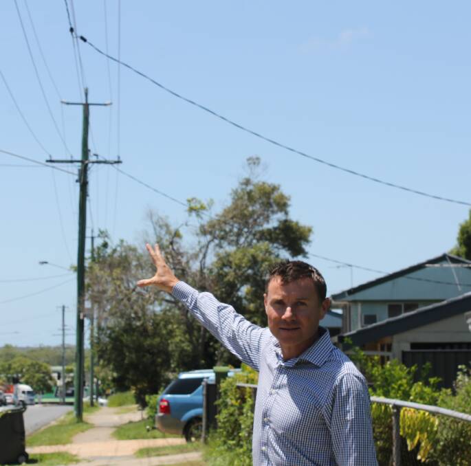 NBN: MP Andrew Laming says pre-existing pay-television cables are being used to deliver the NBN to most of Capalaba. Photo: Cheryl Goodenough