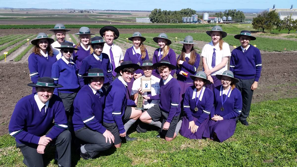 AGRICULTURE STUDENTS: A team of year 10 students from Calvary Christian College have been successful in a national plant science competition.