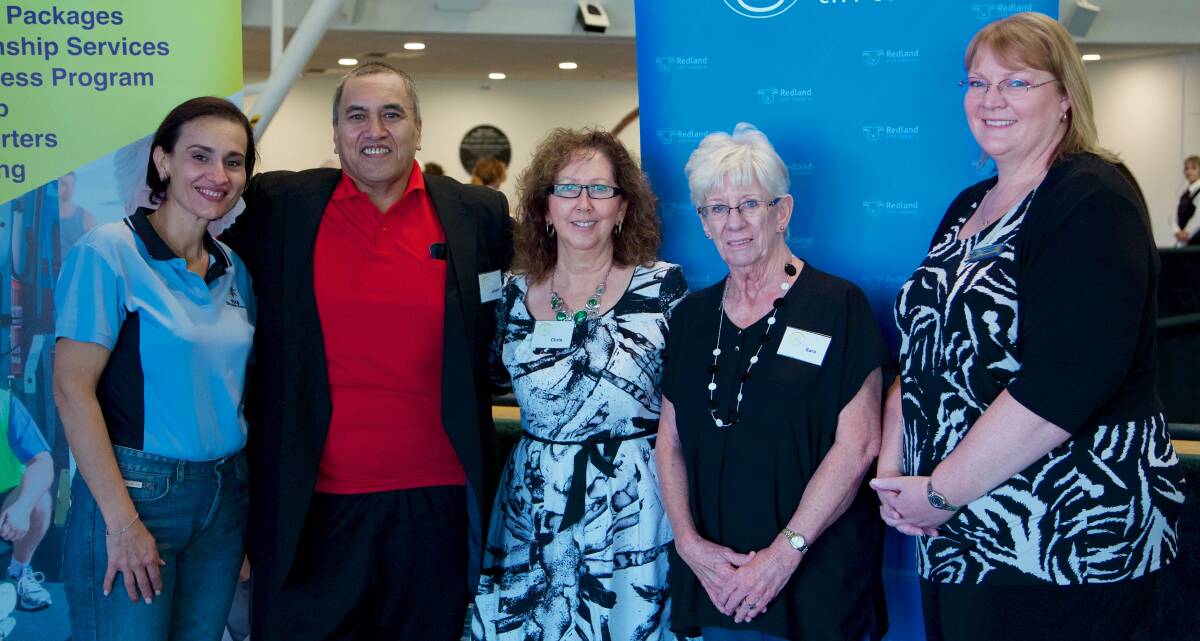 ADVOCATES: STAR employee Nectaria Chronopoulos, disability advocate Johaan Kaa, Chris Baggerly, My Community Our Way's Sara Sutherland and STAR care services manager Melissa Bannerman.