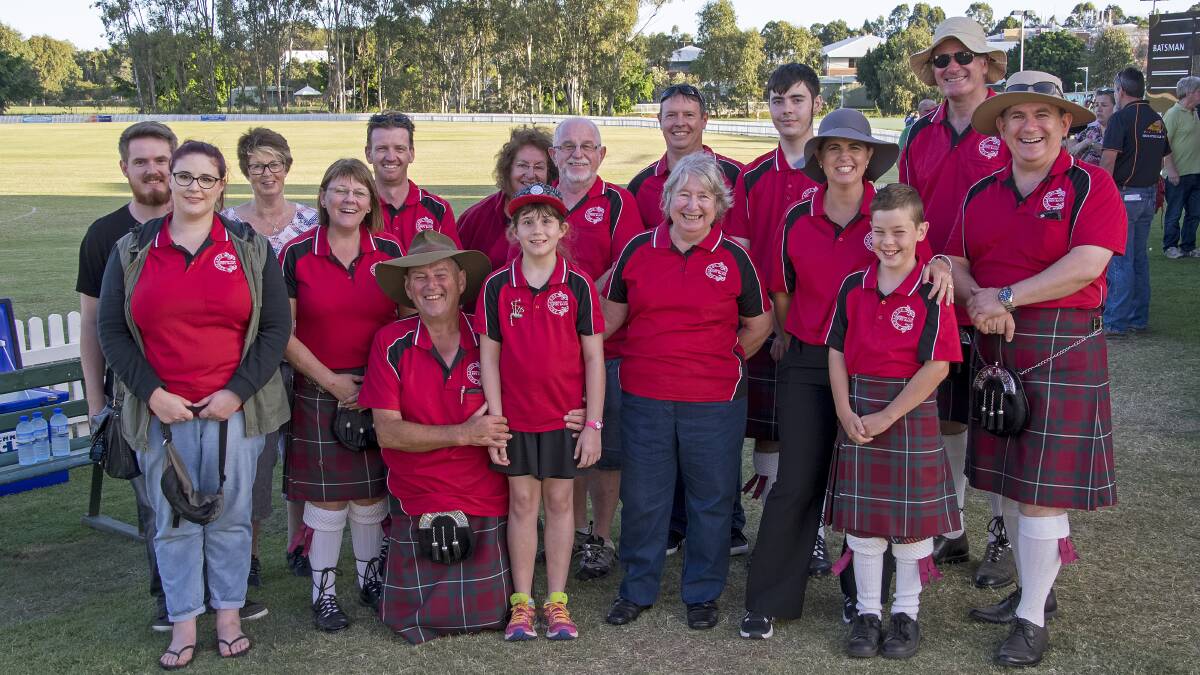 Members of the Redlands Sporting Club pipe band. Photo: Supplied
