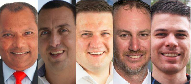 CANDIDATES: Introducing One Nation's Paul Taylor, The Australian Labor Party's incumbent member Don Brown, LNP's Cameron Leafe, independent Jason Lavender and The Greens' Joshua Sanderson.