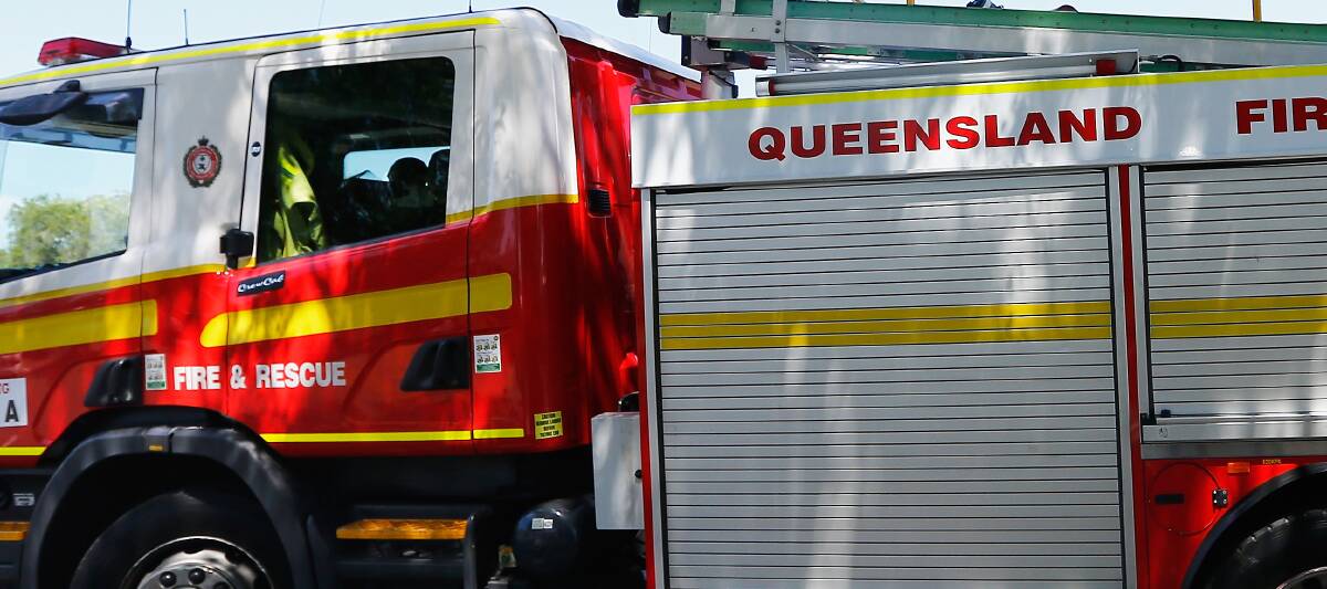 A Queensland Fire and Emergency Services spokesperson said crews were called to the Flinders Street site at 6.10am today before leaving at 2.55pm.