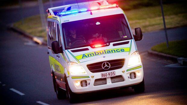 TWO CAR CRASH: A Queensland Ambulance Service spokesperson said paramedics tended to the woman at the scene, before she was taken to hospital for assessment.