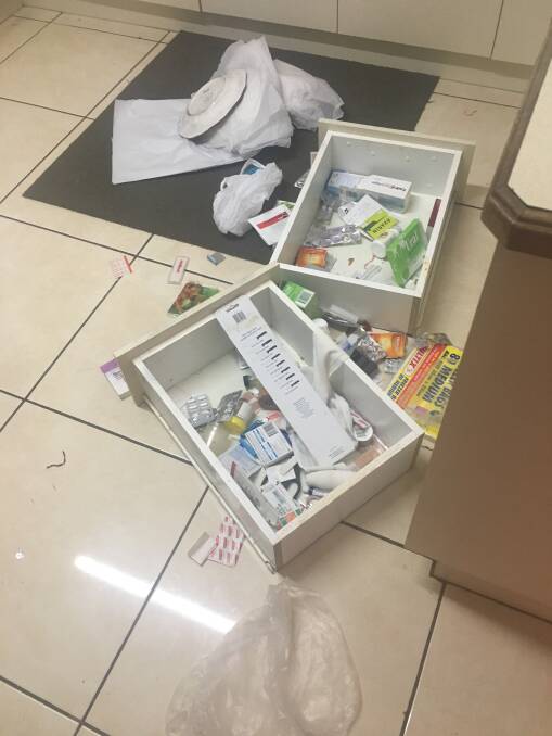 The couple's kitchen drawers were ransacked. Photo: Supplied