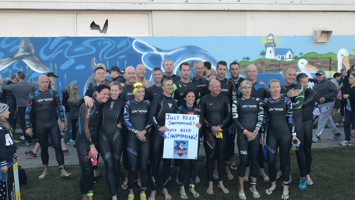 Sharks Triathlon Club members. Photo: Supplied