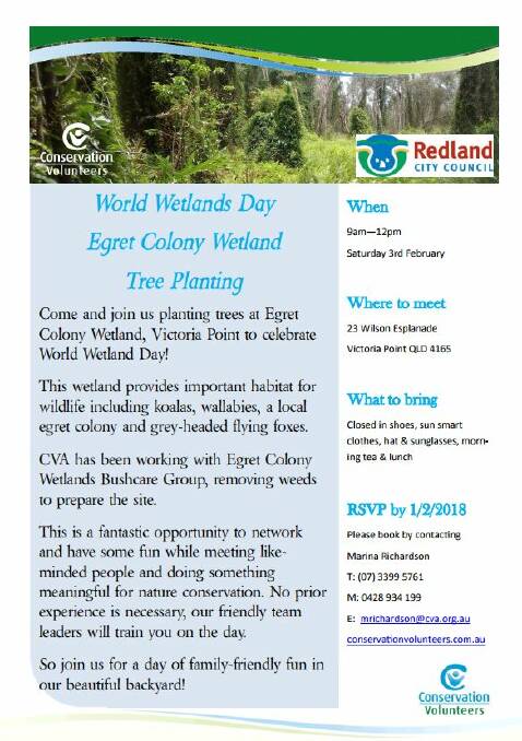 Helpers needed to plant saplings at Egret Colony Wetlands