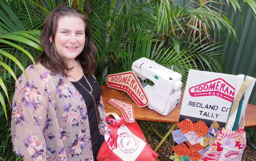BOOMERANG: Sharr Ellison is making boomerang bags which are bringing satisfaction returns to both the makers and the users.