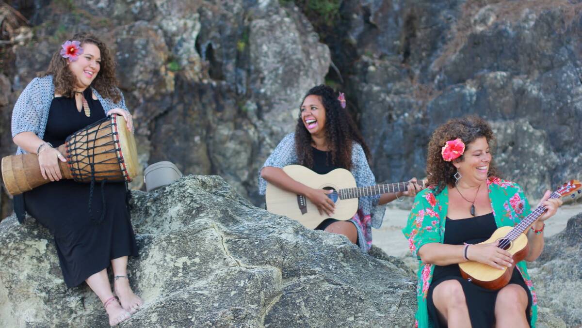SONGBIRDS: Waveney Yasso, Georgia Corowa and Paula Boo will perform in the Coconut Lounge of Island Vibe on Sunday, October 30.  Photo: Bridget Walsh