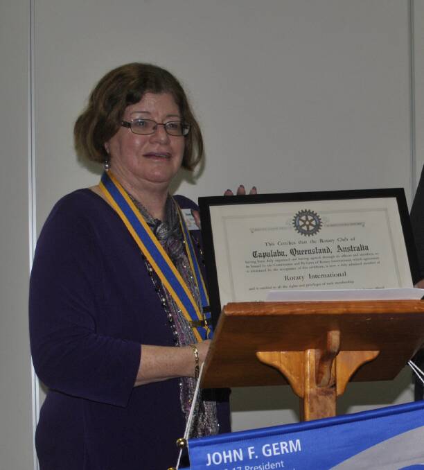 NEW PRESIDENT: Annette Richards is the new president of the Capalaba Rotary Club.