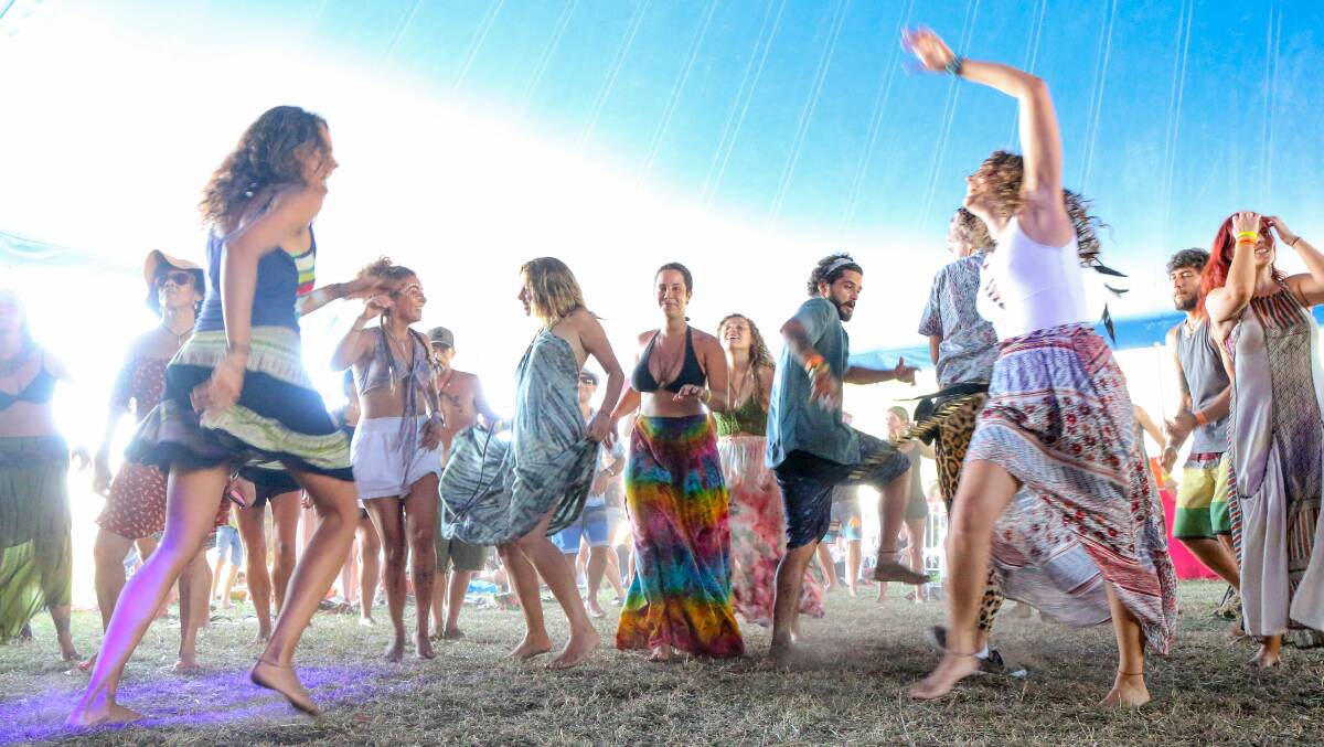 DANCE: Moving to the music on the main stage at the 2017 Island Vibe festival.  Photo: Ned Martin.