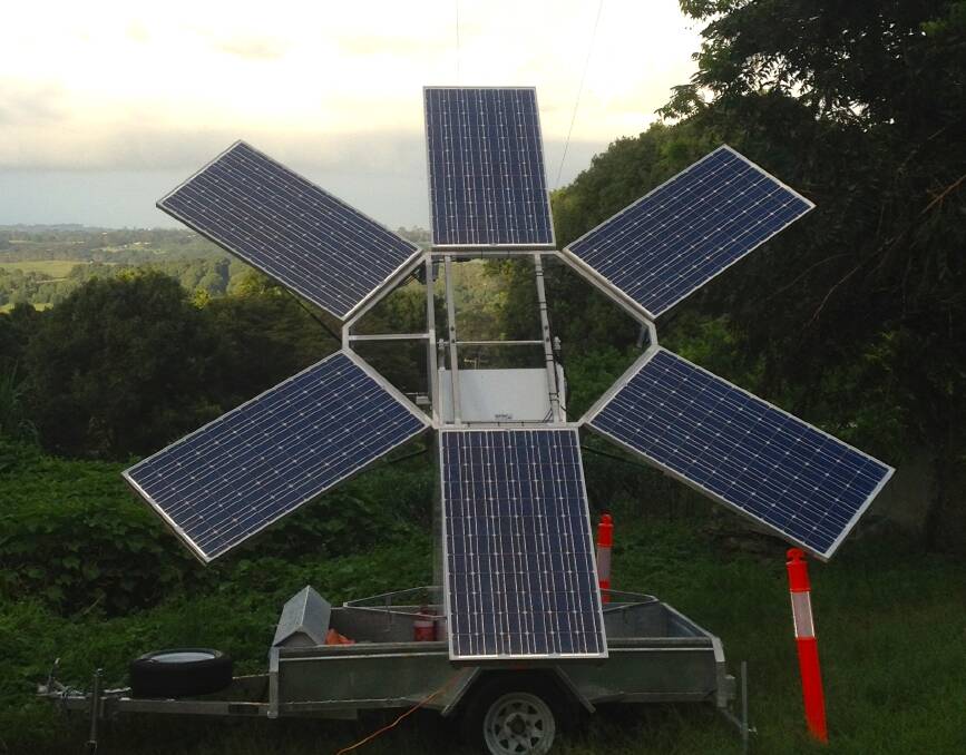 SUSTAINABLE FESTIVAL: This mobile solar panel is just one way that Island Vibe is showing its commitment to sustainable energy.