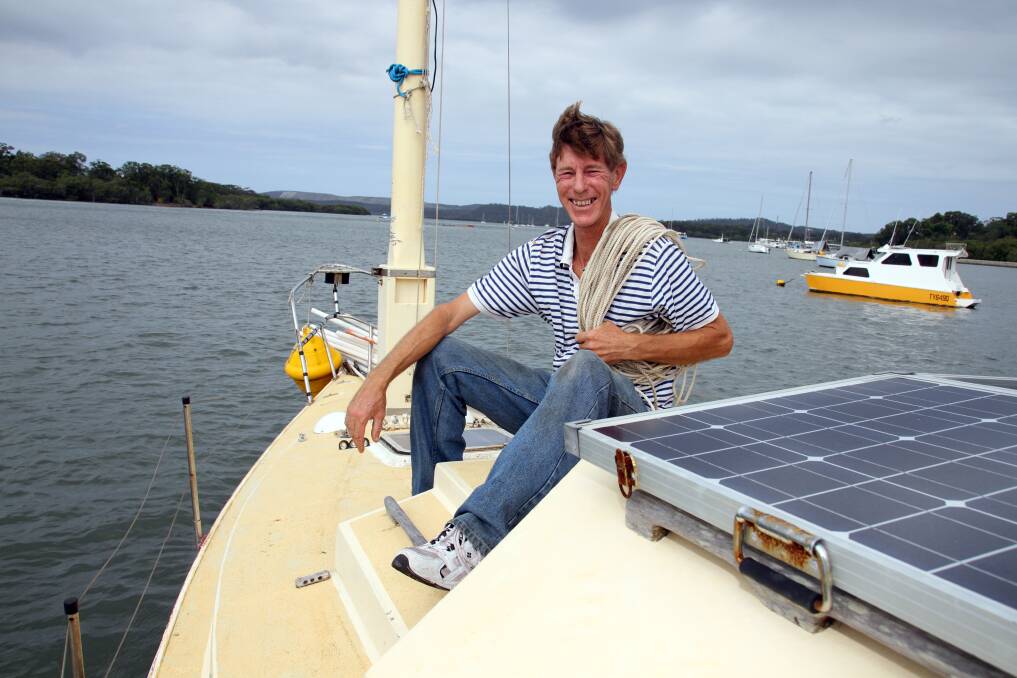 Syd Watson, of Russell Island, is hoping to gain crowd funding to sail a yacht back from the United States to Australia. 
 Photo by Chris McCormack