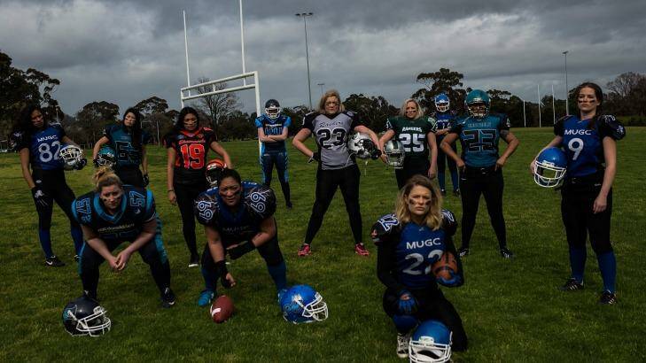 American football is catching on in Australia, with women's gridiron in Victoria experiencing particularly rapid growth. Photo: Josh Robenstone