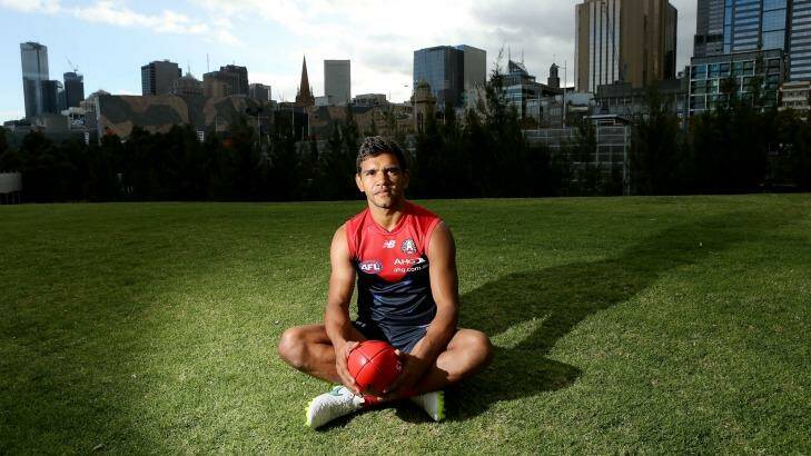  Melbourne footballer Neville has signed a new contract with the club.  Photo: Pat Scala