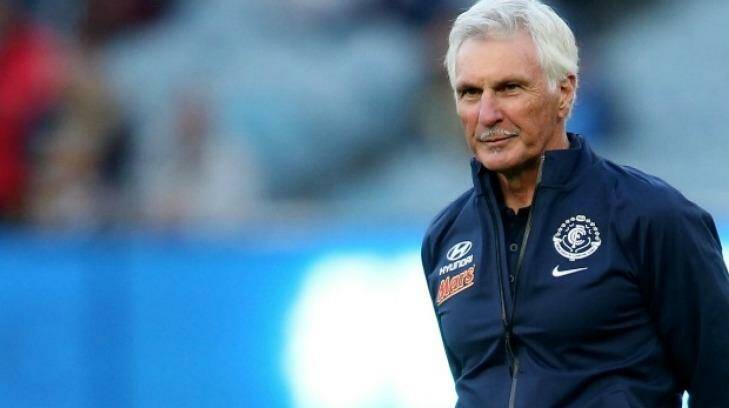 "I will not be standing down": Mick Malthouse. Photo: Pat Scala
