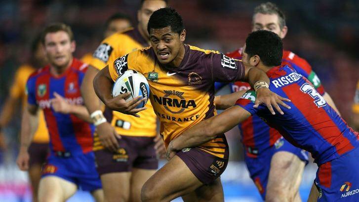 Anthony Milford delivered a man of the match performance in Brisbane's win at Newcastle on Monday.  Photo: Tony Feder 