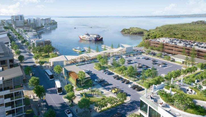 Cleveland's new Toondah Harbour latest concept plans by the Walker Group, December 2016. Photo: Supplied