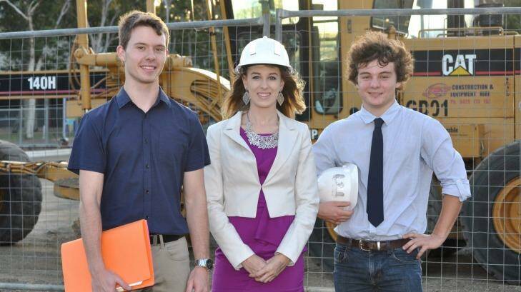 Mattison Rose, Jessica Kahl and Angus Hughes won The Big Idea competition in 2014, beating out university students from around Australia for the best social enterprise plan.  Photo: Supplied