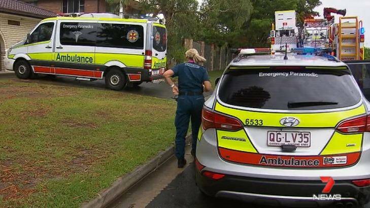 Four people were assessed after a lighting strike to a house at Miami on the Gold Coast. Photo: 7 News Queensland