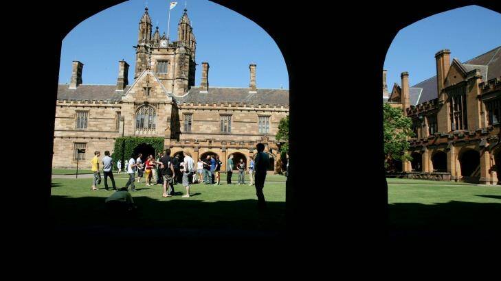 The University of Sydney wants changes to the ATAR system.  Photo: Fiona-Lee Quimby