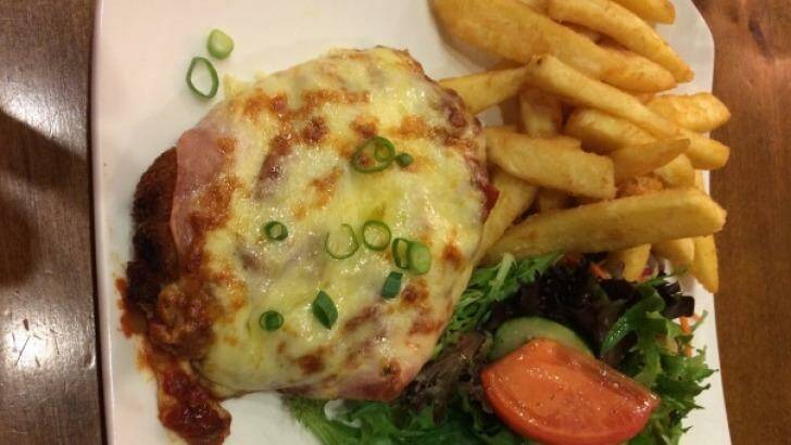 It's a winner...the Parma from the Calamvale Hotel, currently leading Humphrey's rankings. Photo: Stephen Humphreys