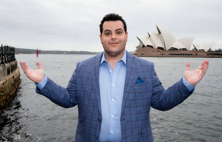 Arts News. US actor, comedian and singer Josh Gad in Sydney to celebrate the release of Disneys Beauty and the Beast. Photograph by Edwina Pickles. Taken on 6th March 2017.