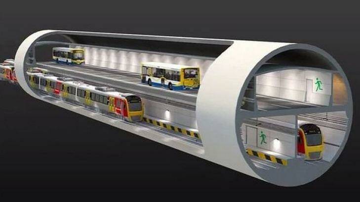Brisbane's planned BaT Tunnel under the LNP. Photo: Supplied