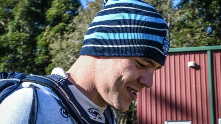 Blues prop forward David Klemmer will be hunted by a bruised Queensland side in Origin III. Photo: Brendan Esposito