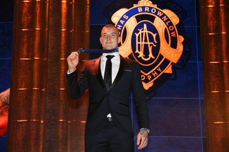 
Dustin Martin wins the AFL Brownlow Medal for 2017.

Photo by Paul Jeffers
The Age NEWS
25 Sep 2017