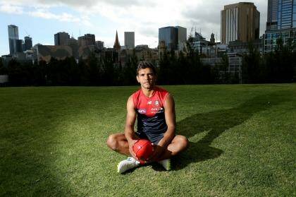  Melbourne footballer Neville Jetta has rallied his team in support of Adam Goodes.  Photo: Pat Scala