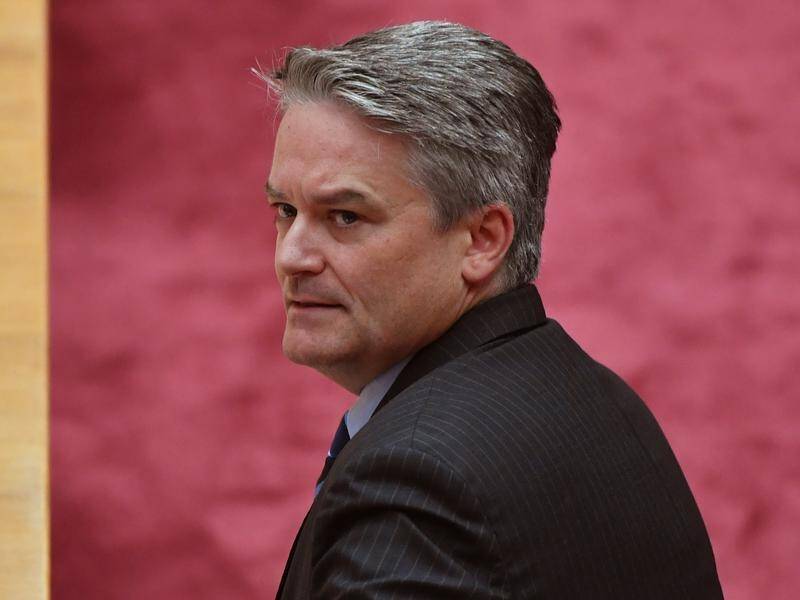 Acting PM Mathias Cormann has hit back at Tony Abbott over his immigration comments (File).
