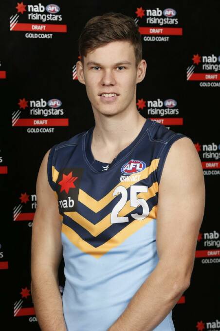 Logan Austin was picked up by Port Adelaide in the AFL draft. Photo: AFL Media