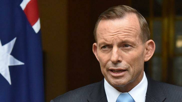 Leading by example: Tony Abbott at Parliament Photo: Mark Graham