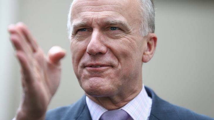 Tasmanian senator Eric Abetz says a campaign has been under way since the 1970s to deconstruct marriage and "rob it of its meaning". Photo: Alex Ellinghausen