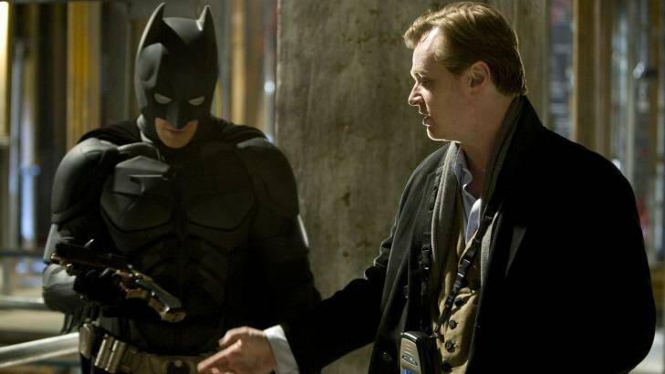 Christopher Nolan on set for <i>The Dark Knight Rises</i>