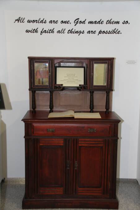 RELICS: Redland Musuem has many pieces of Sherrin and Kyling family memorabilia in its collection, including this cabinet.