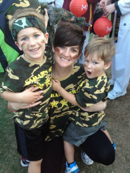 MS sufferer Sarah Deluca, with sons Laidyn, 6, and Charlie Deluca-Mazza, 5, walks in the MS Moonlight Walk every year.
