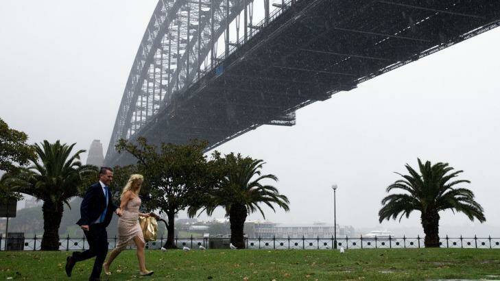 Sydney could almost double its rainfall for the year in just one week.  Photo: Janie Barrett