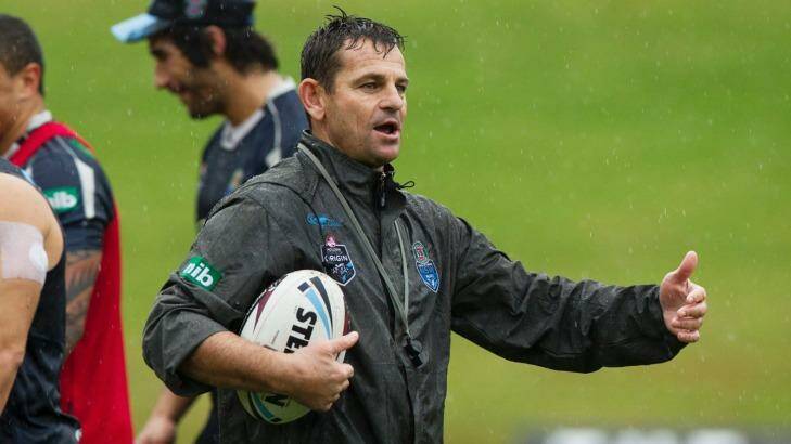 2015 Rugby League State Of Origin. NSW Blues training in Coffs Harbour. Coaching Staff Assistant coach Matt Parish. Thursday 21st May 2015. Photograph by James Brickwood. SMH SPORT 150521 Photo: James Brickwood