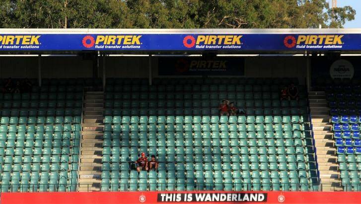 Due for a makeover: Parramatta Stadium is being renovated. Photo: James Alcock