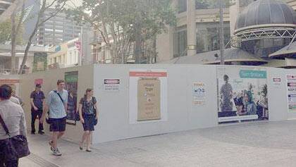Brisbane's Queen Street Mall remains a construction site just three weeks out from G20.
