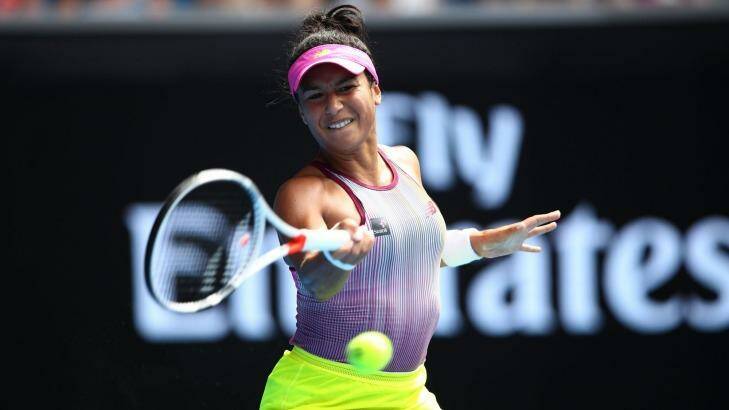 Briton Heather Watson was too strong for Sam Stosur on Margaret Court Arena on Tuesday. Photo: Clive Brunskill
