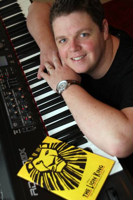 Shane Calderbank is a pianist for the production of The Lion King. 
 Photo by Chris McCormack