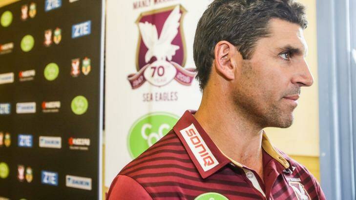 Unfair and dangerous: Manly coach Trent Barrett is not a fan of the 2016 NRL draw. Photo: Dallas Kilponen